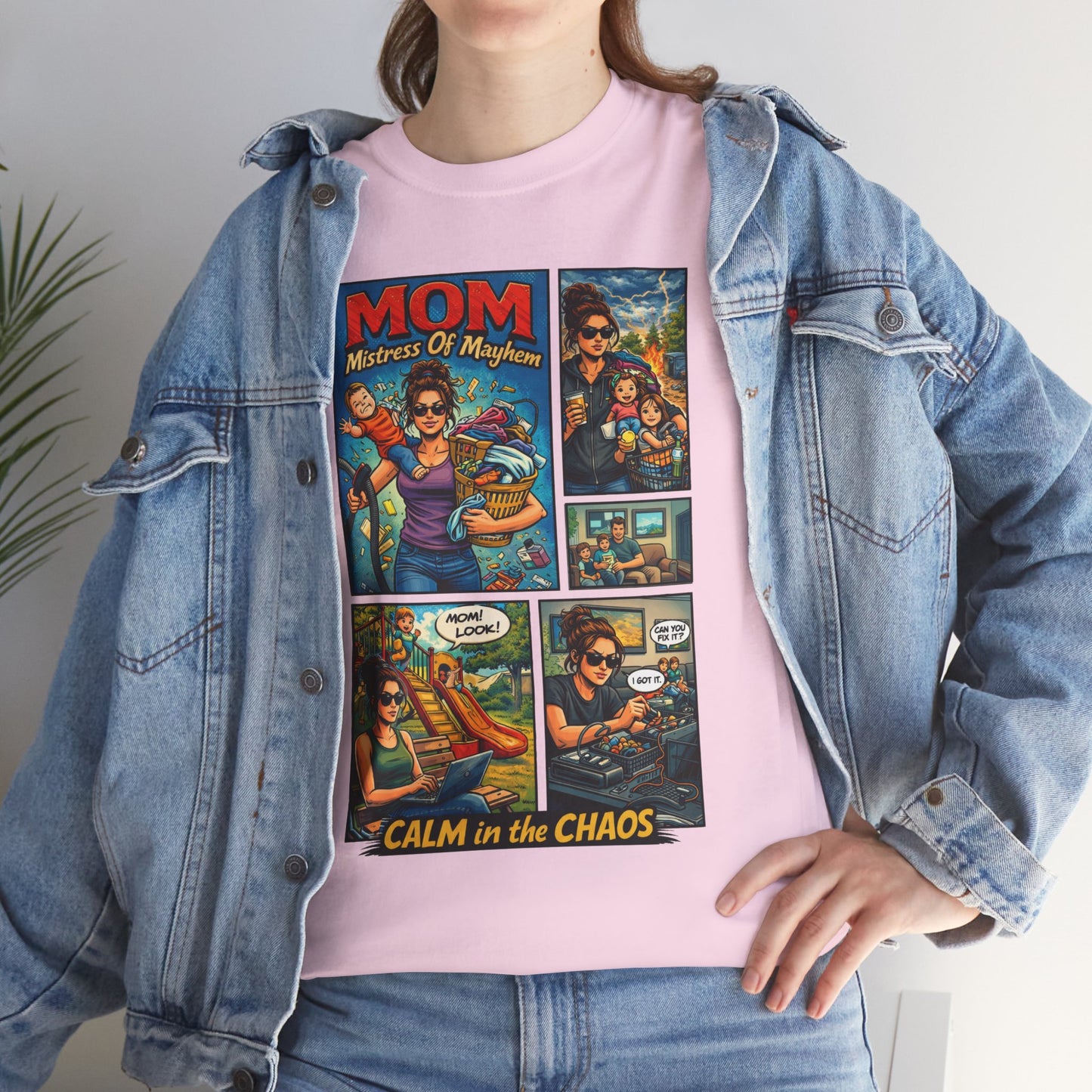 Meet the MOM: Mistress Of Mayhem tee!&nbsp; Built for the woman who runs the house, fixes the problems, and somehow keeps it all together without breaking a sweat.