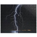 Experience the awe-inspiring beauty of nature with our Lightening Strikes Water Puzzle. This 110 to 1014 piece puzzle features a striking image of a lightning storm over a serene body of water. Challenge your mind and calm your soul with this captivating puzzle.