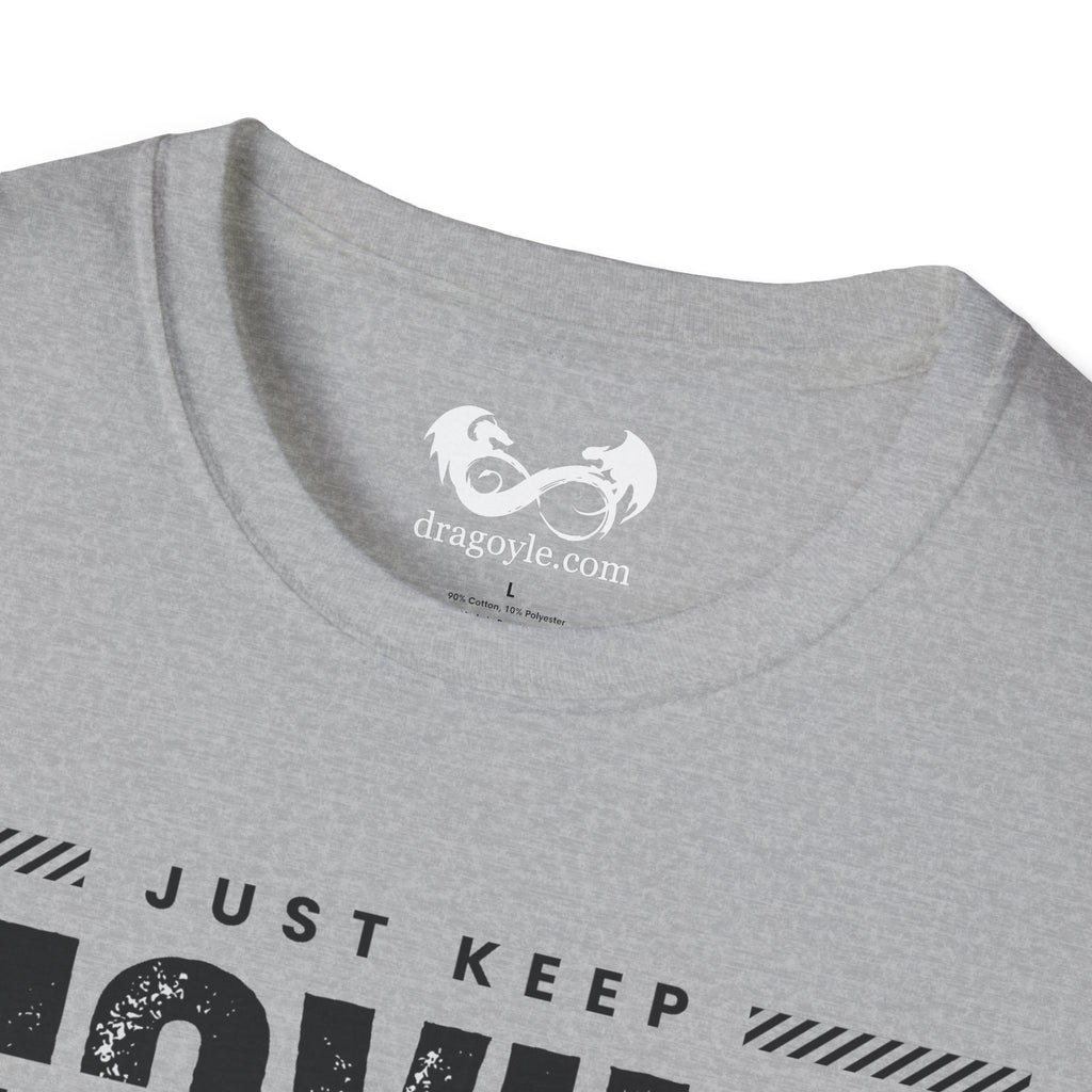 This unisex t-shirt is a canvas for self-expression, crafted for those who embrace resilience. With the phrase "Just Keep Moving Forward - Cancer Survivor" emblazoned across the chest, it celebrates strength and spirit.