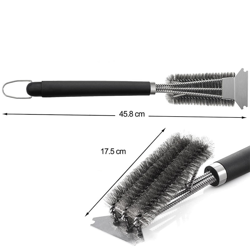 Stainless Steel BBQ Grill Cleaning Tool