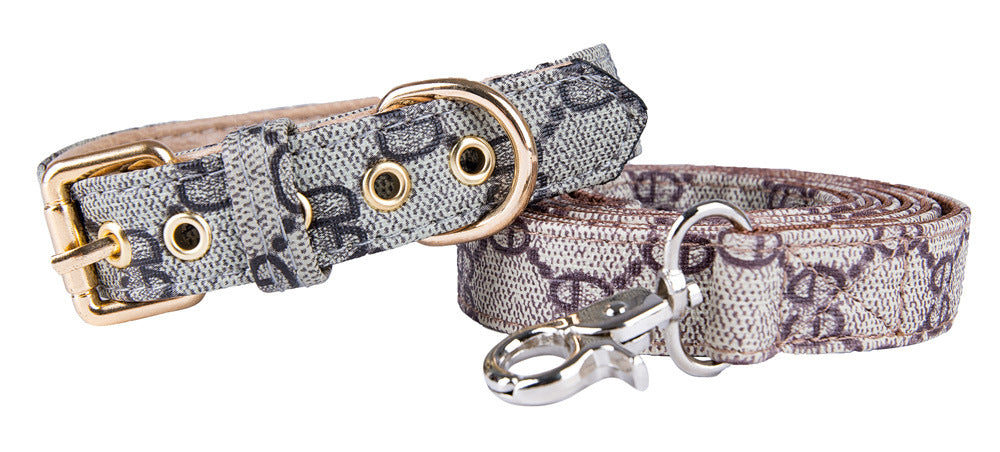 This PU Leather Flower Dog Collar and Leash set combines durability with style, crafted from high-quality synthetic leather for long-lasting wear. The floral design adds a tasteful, elegant touch to your pet’s daily walks, while sturdy construction is wear resistant and ensures secure handling.