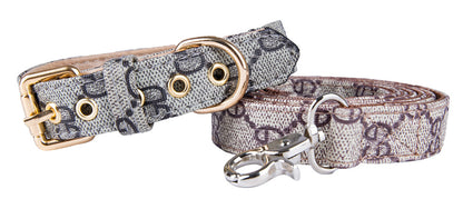This PU Leather Flower Dog Collar and Leash set combines durability with style, crafted from high-quality synthetic leather for long-lasting wear. The floral design adds a tasteful, elegant touch to your pet’s daily walks, while sturdy construction is wear resistant and ensures secure handling.