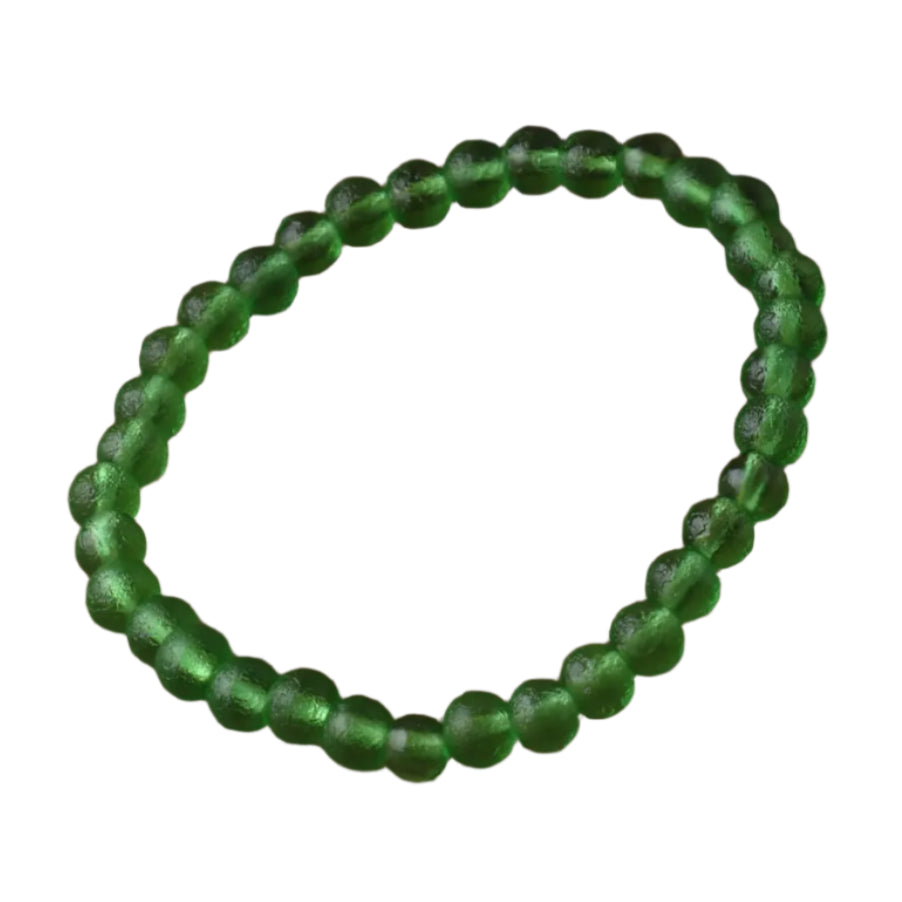 Experience the natural healing power of 10mm Moldavite crystal beads with our handmade beaded bracelets. Formed from a meteorite impact, these bracelets are believed to bring balance, protection, and spiritual growth. Wear them for daily wellness or meditation. Available now!