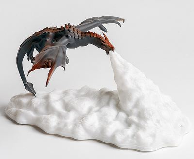 Bring fiery imagination to life with this 3D Printed Fire-breathing Dragon Lamp! Warm LED lights illuminate its intricate dragon design that breathes a realistic flame. Perfect for any fan of fantasy, this lamp provides a captivating light show that makes for a truly magical experience!