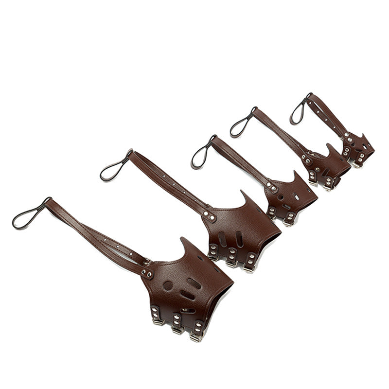 This Dog PU Leather Anti-Bite Mouth Cover is designed for effective bite prevention while ensuring comfort and durability. Made from high-quality PU leather, it offers a strong yet flexible fit to help control unwanted biting behaviors safely.
