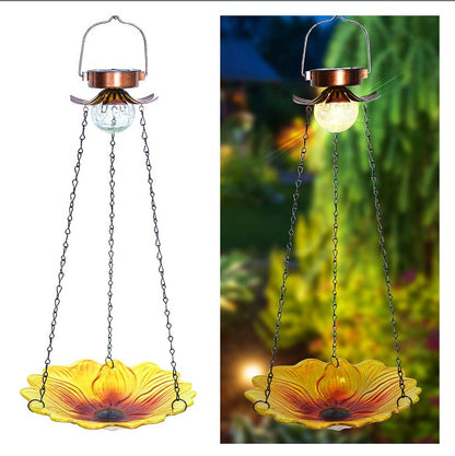 Bring joy and beauty to your backyard with our Solar Hanging Sunflower Bird Feeder! The stunning design of sunflower petals and the solar-powered LED light will attract birds while providing sustainable energy. Enjoy the peaceful sound of singing birds and help the environment at the same time!