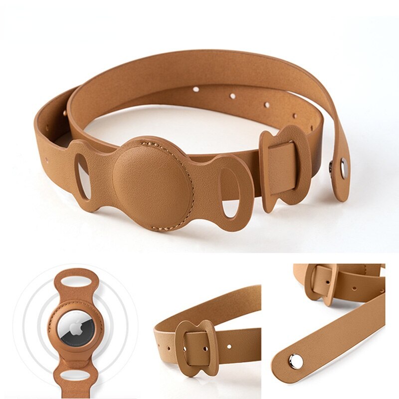 Keep track of your furry friend with our Leather Adjustable Dog Collar specifically designed for Apple Airtag. Made from high-quality leather, this collar is both stylish and durable. Easily adjust the size for the perfect fit and never lose track of your beloved pet again.