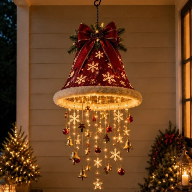 Hanging LED Lighted Christmas Santa Hat