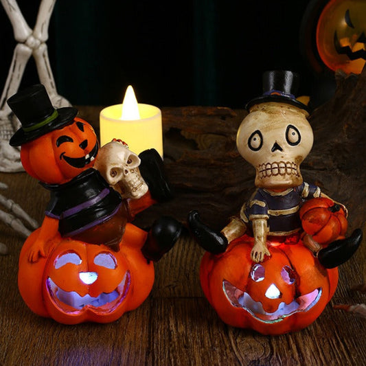 Halloween Luminous Pumpkins Skull Lantern
