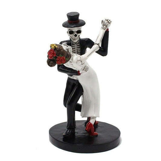 Bring a daring twist to your Halloween décor with this Resin Dancing Skeletons Decoration. Crafted with detailed resin, these lively skeletons promise to animate your space with spooky fun and eerie charm.