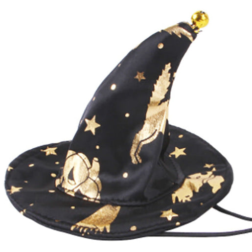 Witch or Wizard Cloak and Hat Costume for Small Pets
