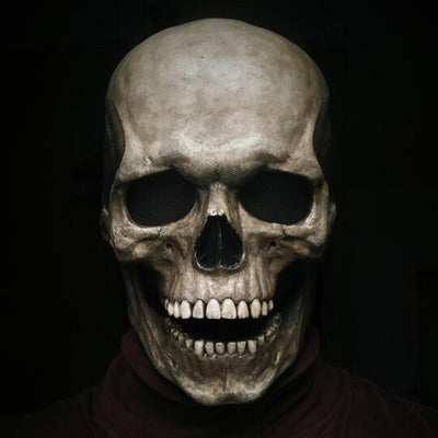 Moveable Latex Full Head Halloween Skull Mask