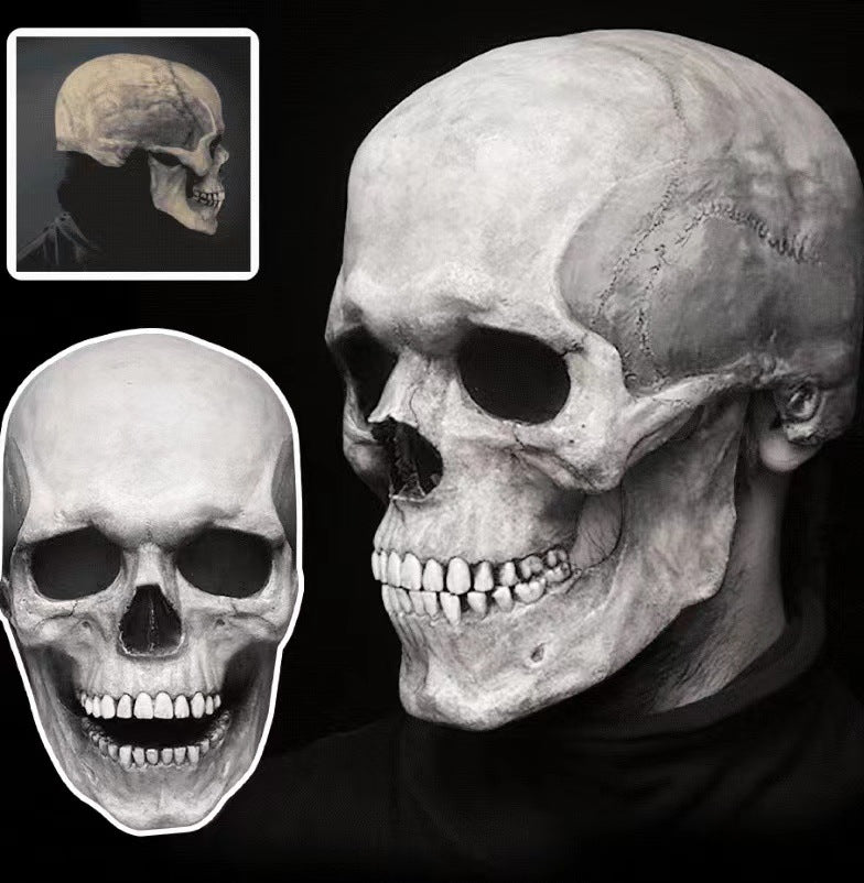 Moveable Latex Full Head Halloween Skull Mask