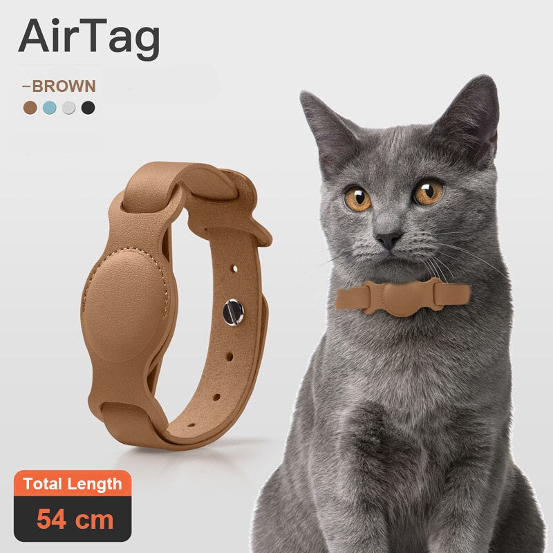 Keep track of your furry friend with our Leather Adjustable Dog Collar specifically designed for Apple Airtag. Made from high-quality leather, this collar is both stylish and durable. Easily adjust the size for the perfect fit and never lose track of your beloved pet again.