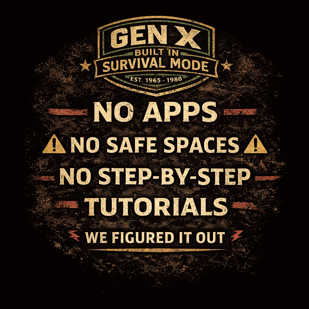 Gen X Survival Mode Glass Candle “Raised Ourselves, Fixed It Ourselves” 11oz
