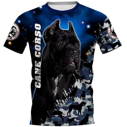 Experience the ultimate comfort with our 3D Dog Round Neck Short Sleeved T-Shirts for men and women. Made from high-quality materials, our shirts feature a unique 3D design that is sure to make you stand out. 