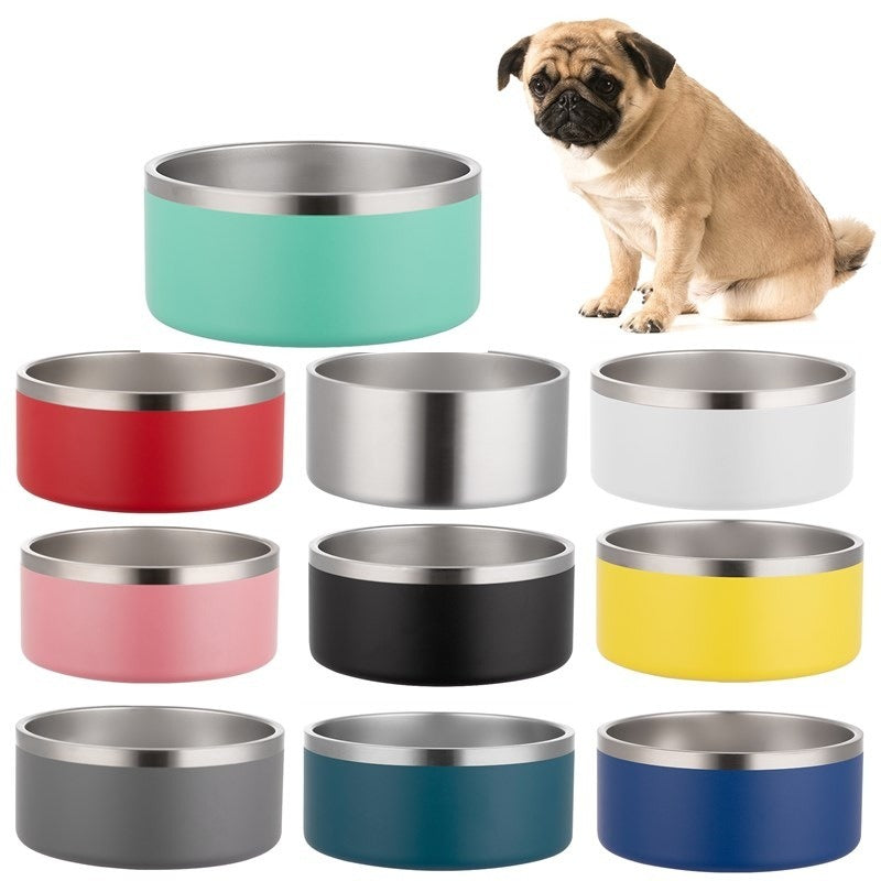 Keep your furry friend satisfied with our Large Capacity Stainless Steel Non-Slip Dog Bowl! With a spacious design and non-slip base, your dog can enjoy their meal without any spills or messes. Made with durable stainless steel, this bowl is built to last and easy to clean. Your pup will thank you!