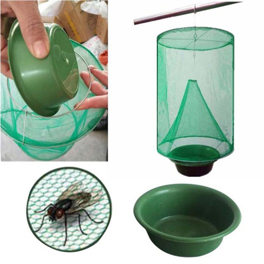 The Reusable Hanging Fly Trap is an effective way to reduce fly infestations. Featuring a reusable design, this trap is constructed with a superior adhesive that captures annoying insects in a mess-free, discreet way.