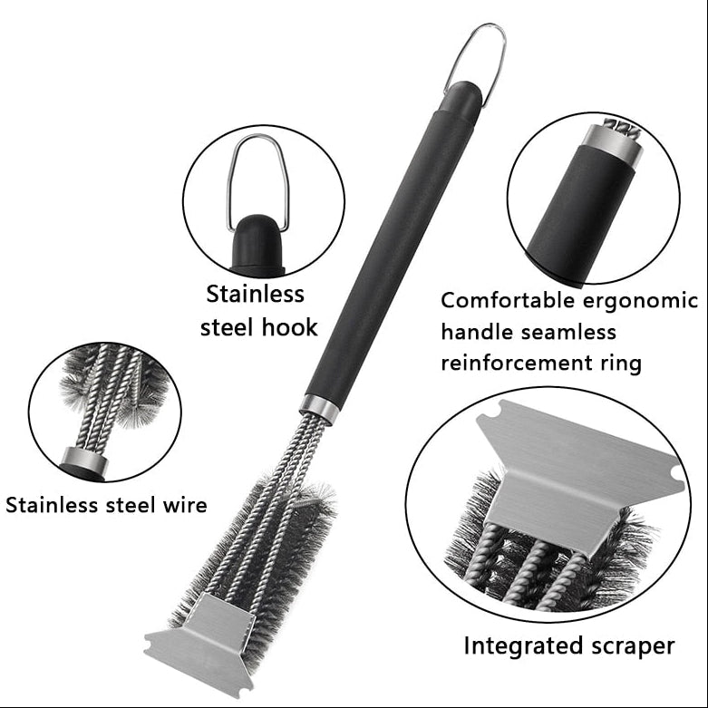 Stainless Steel BBQ Grill Cleaning Tool