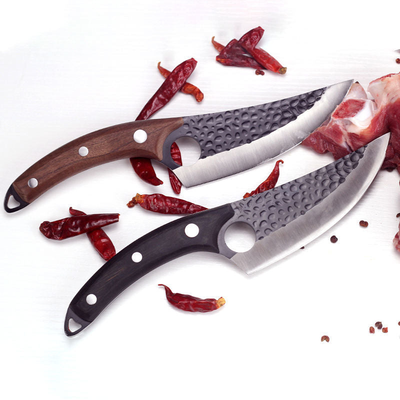 High Clad Steel Forged Serbian Butcher Knife