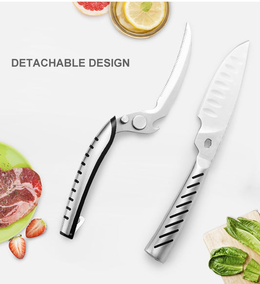 Heavy Duty Multi-Function Stainless Steel Chef Scissors