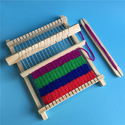 craft of weaving with this engaging wooden loom. Designed with young learners in mind, this DIY kit encourages creativity, patience, and fine motor skill development through hands-on play.