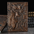 Retro Embossed Metal 3-D Dragon Notebook is the perfect accessory for those who desire a luxurious writing companion. Crafted with intricate embossed metal, this notebook will add an exclusive touch to your stationery collection. Capture your thoughts and ideas in style with this exquisite dragon notebook.