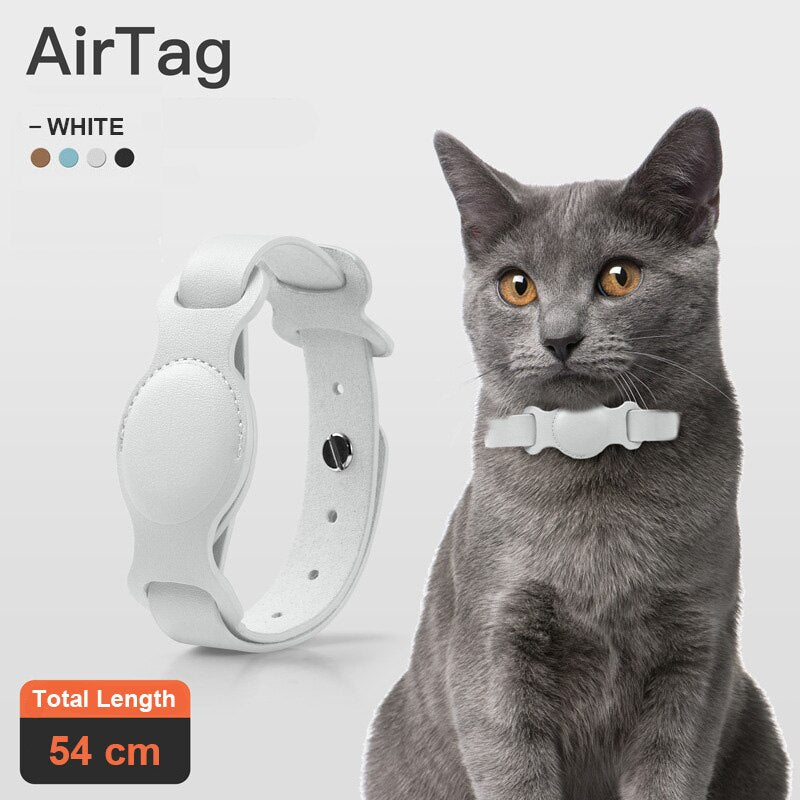 Keep track of your furry friend with our Leather Adjustable Dog Collar specifically designed for Apple Airtag. Made from high-quality leather, this collar is both stylish and durable. Easily adjust the size for the perfect fit and never lose track of your beloved pet again.