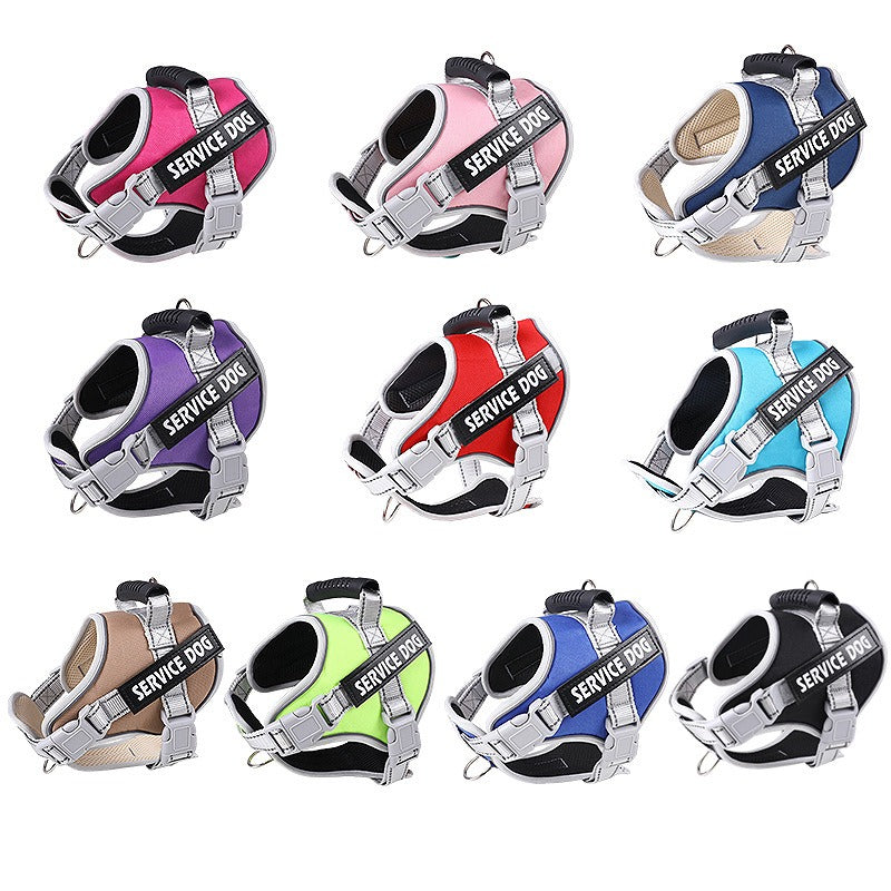 Designed for professional use, the Quality Service Dog Chest Harness offers durable, reliable support for working dogs. Its ergonomic construction ensures comfort while providing firm control, making it ideal for service tasks