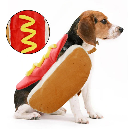 Funny Hot Dog Halloween Pet Costume