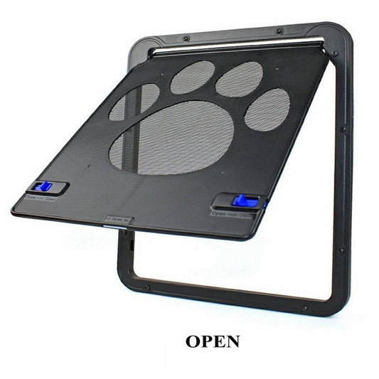 Our Lockable Magnetic Screen Pet Door is the perfect way to give your beloved pet freedom to enter and exit the house safely. The magnetic closure helps keep the door securely shut, ensuring your home's security, while the sturdy build makes installation a breeze.
