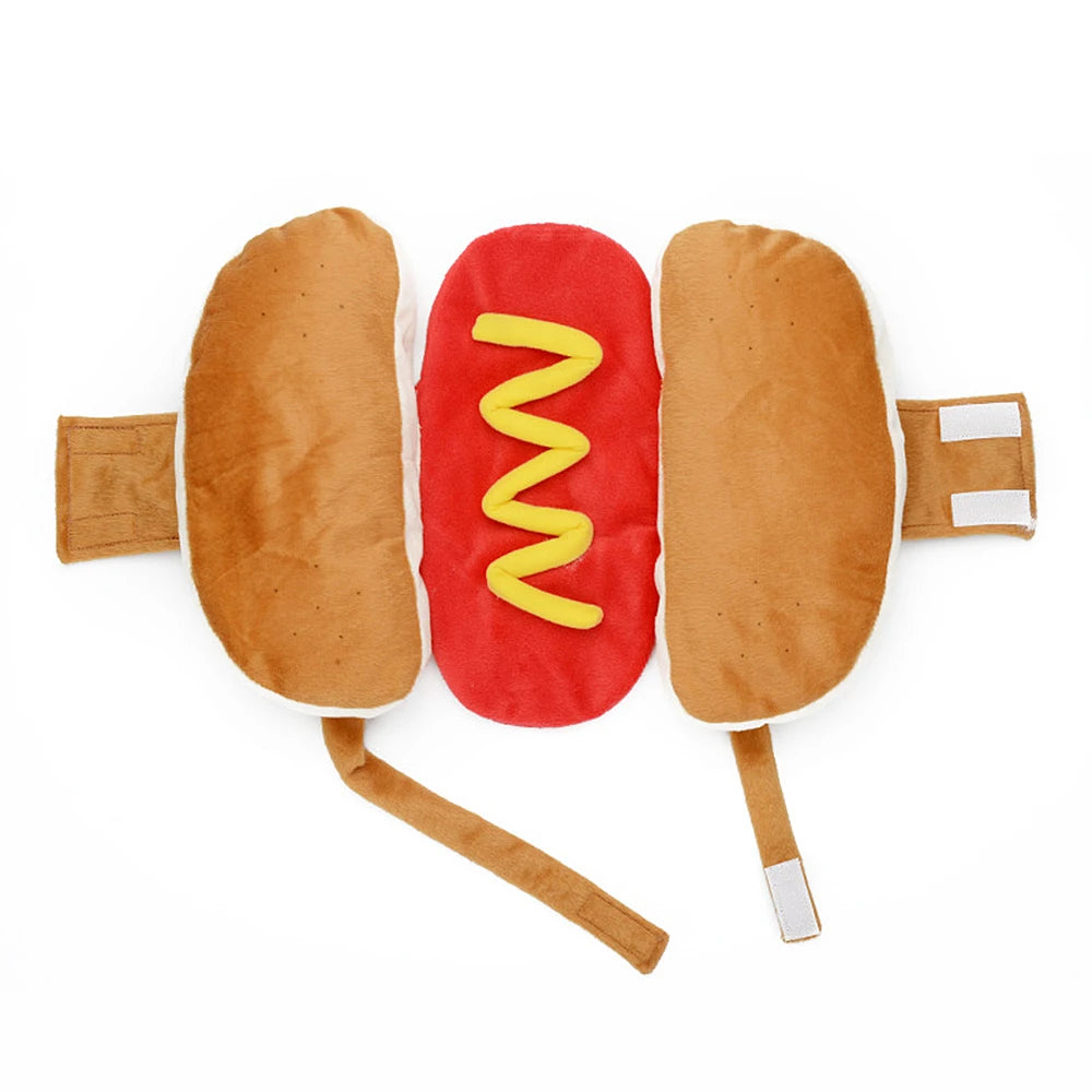 Funny Hot Dog Halloween Pet Costume