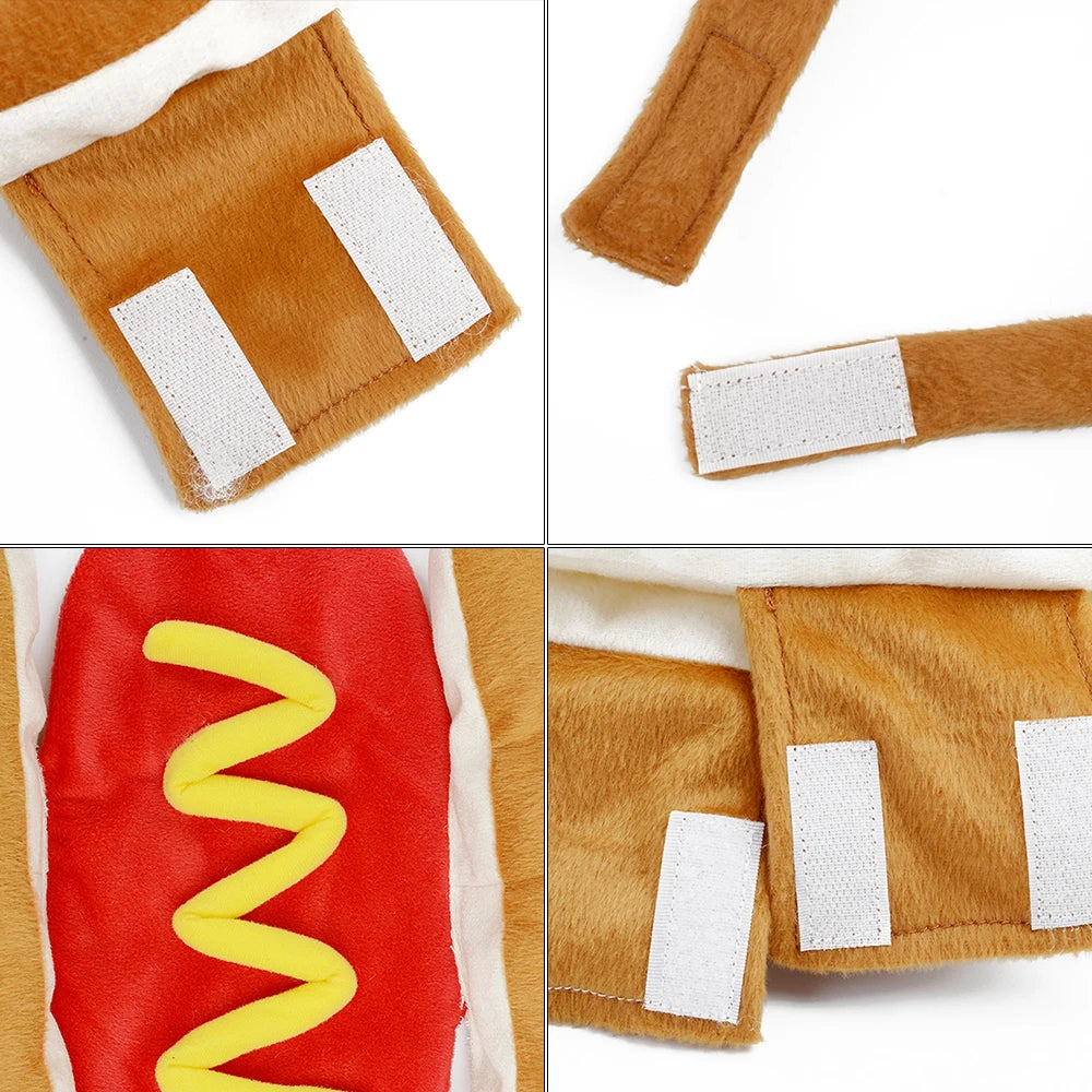 Funny Hot Dog Halloween Pet Costume