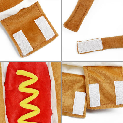 Funny Hot Dog Halloween Pet Costume