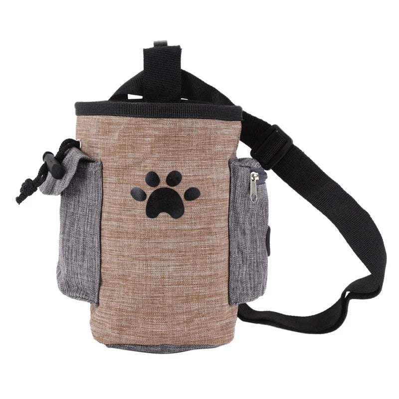 Keep your dog training sessions organized and convenient with our Portable Dog Training Treat &amp; Poop Bag Satchel! This all-in-one satchel holds your dog's treats and poop bags, making it perfect for on-the-go training. Say goodbye to messy pockets and enjoy seamless training with our satchel.