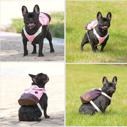 This Breathable Adjustable Snack Dog Backpack is the perfect companion for your pup's next outdoor adventure. It's breathable design helps keep them cool and comfortable, while adjustable straps let you customize the fit to your furry friend.