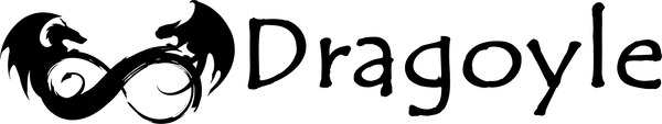 A nice long logo for Dragoyle LLC showing just a straight black design for our survival and prepping supplies website helping others find the gear that they need to be prepared for an emergency