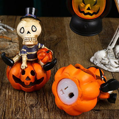 Halloween Luminous Pumpkins Skull Lantern
