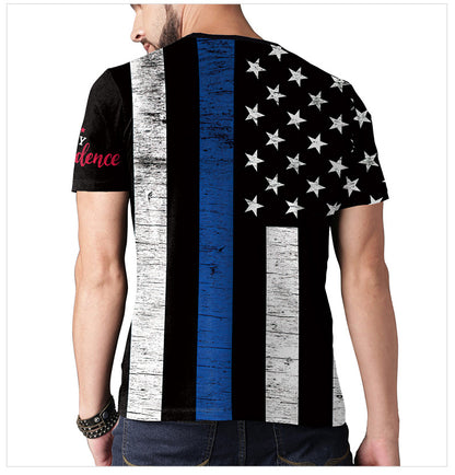 American Independence Day Loose Fit Flag Top