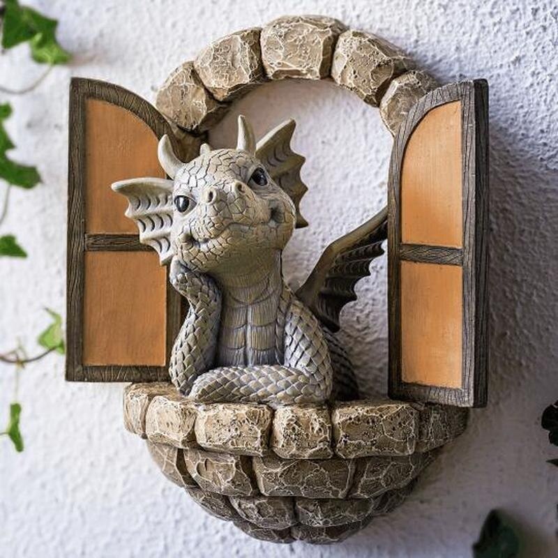 See your garden transform with these irresistibly cute little dragon sculptures! Instantly add a touch of mythical charm and an undeniable dose of charm. These friendly little guys are sure to brighten up any outdoor space!
