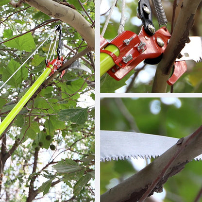 Elevate your tree trimming game with our High-Altitude Extension Tree Branch Trimming Saw! This versatile tool allows you to easily reach high branches for precise cuts, promoting a healthier and more aesthetically pleasing tree growth. Say goodbye to dangerous ladders and hello to a more efficient and safe trimming experience.