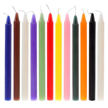 Add a touch of sophistication to your home with our 12pcs 16cm Colored Casting Candles. Each candle is carefully crafted with vibrant colors and a long-lasting burn time. Illuminate any space with these elegant and exclusive candles, perfect for any occasion.