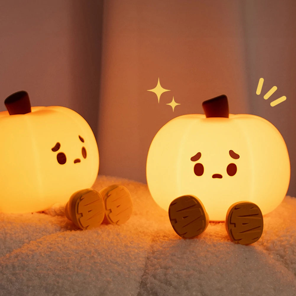 Soft Halloween Pumpkin Night Light