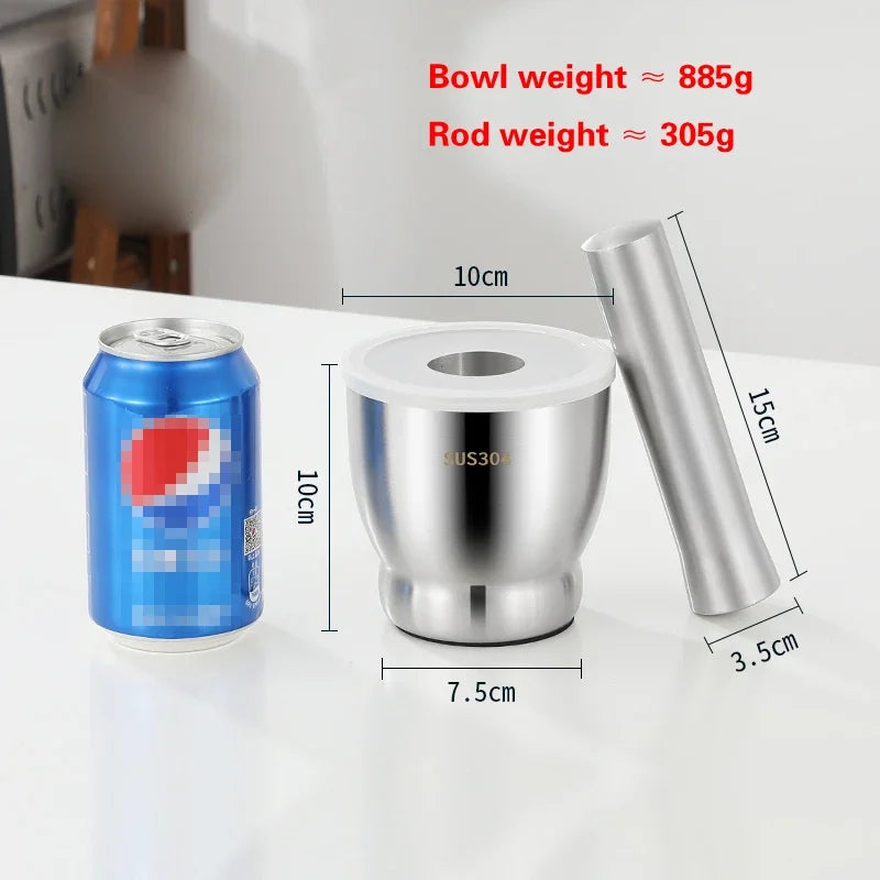 304 Stainless Steel Mortar