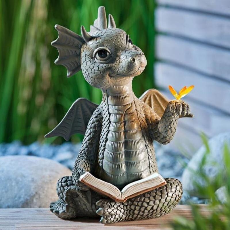 See your garden transform with these irresistibly cute little dragon sculptures! Instantly add a touch of mythical charm and an undeniable dose of charm. These friendly little guys are sure to brighten up any outdoor space!