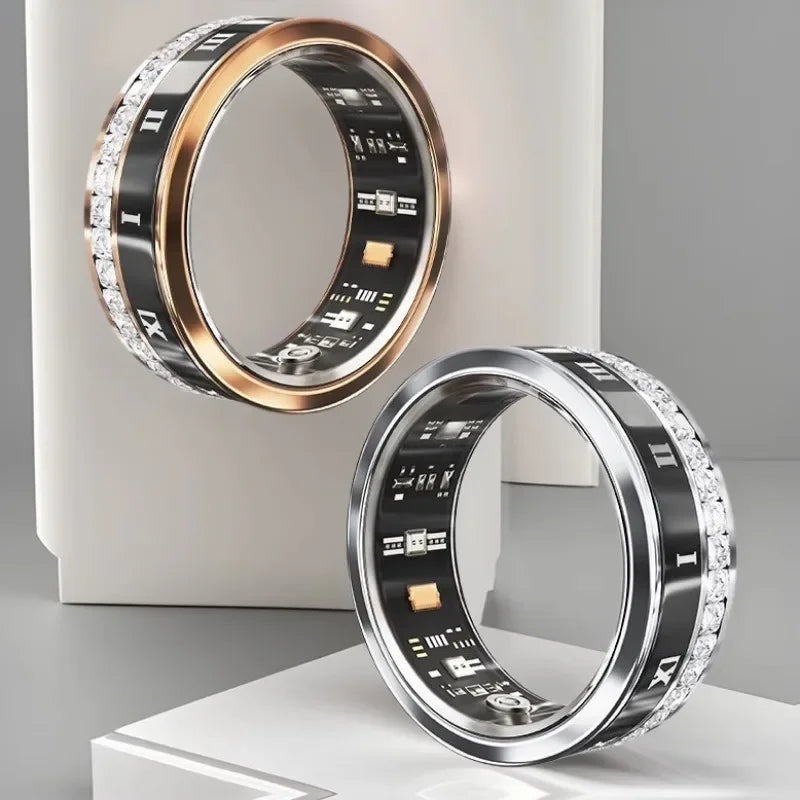 Experience the ultimate blend of elegance and technology with our Diamond, Titanium Steel, Waterproof, Bluetooth Smart Ring. Made with top-quality materials, this ring effortlessly combines style and function. Keep your devices connected and stay in control, all while looking sleek and sophisticated. A must-have for any modern individual.