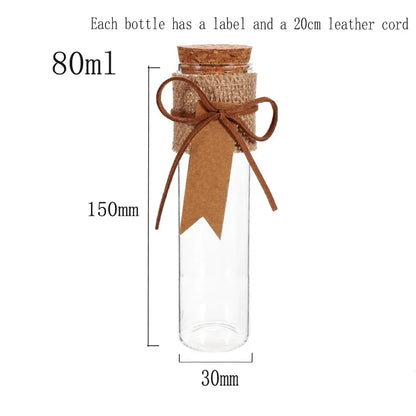 Introduce a touch of elegance and sophistication to your craft with our set of 5 clear straight glass bottles. Perfect for witch crafting and creating special potions, these bottles come with equally charming corks, making them both functional and visually appealing. Elevate your craft with these unique and exclusive bottles.