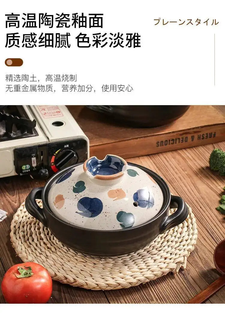 1.5L Japanese Thick Ceramic Heat Resistant Pots