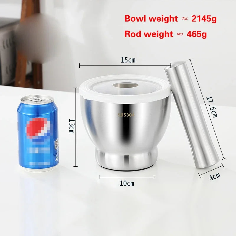 304 Stainless Steel Mortar