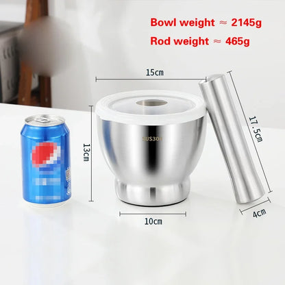 304 Stainless Steel Mortar